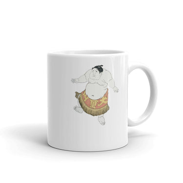 Happy Sumo Wrestler Dance Japanese Themed Mug - The Japan Shop